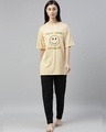 Shop Beige Graphic Print T Shirt