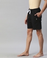Shop Black Solid Shorts-Design