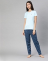 Shop Blue Graphic Pyjamas