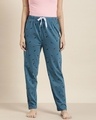 Shop Blue Graphic Pyjamas6-Front