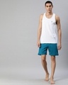 Shop Blue Solid Shorts