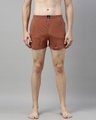 Shop Brown Solid Boxer-Front