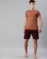 Shop Brown Solid T Shirt