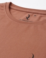 Shop Brown Solid T Shirt-Full