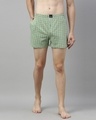 Shop Green Checked Boxer-Front