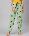 Shop Green Graphic Pyjamas-Front