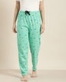 Shop Green Graphic Pyjamas4-Front