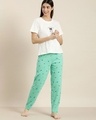 Shop Green Graphic Pyjamas4