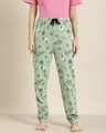 Shop Green Graphic Pyjamas10-Front