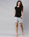 Shop Women's Grey Mid-Rise Shorts