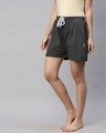 Shop Grey Solid Shorts-Design
