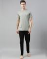 Shop Grey Solid T Shirt