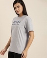 Shop Grey Typographic T Shirt-Design