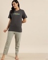 Shop Grey Typographic T Shirt