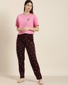 Shop Maroon Graphic Pyjamas5