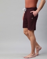 Shop Maroon Solid Shorts-Design