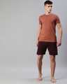 Shop Maroon Solid Shorts