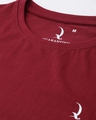 Shop Maroon Solid T Shirt-Full