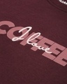 Shop Maroon Typographic T Shirt-Full