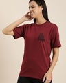 Shop Maroon Typographic T Shirt-Design