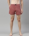 Shop Pink Solid Boxer-Front