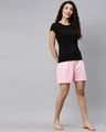 Shop Women's Pink Mid-Rise Shorts