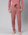 Shop Pink Solid Track Pants-Front