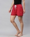 Shop Women's Red Mid-Rise Shorts-Design