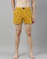 Shop Yellow Printed Boxer-Front