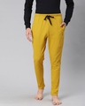 Shop Yellow Solid Track Pants-Front