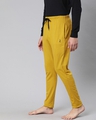 Shop Yellow Solid Track Pants-Design