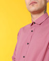 Shop Quartz Pink Slim Fit Shirt-Full