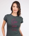 Shop Que Sera Sera Half Sleeve T-Shirt-Front