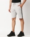 Shop Quiet Grey Men's Solid Side Tape Pocket Shorts-Design