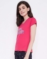 Shop Quirky Text Top In Red 100% Cotton-Design