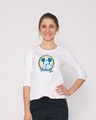 Shop Radiate Positivity Round Neck 3/4th Sleeve T-Shirt (DL)-Front