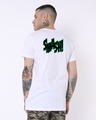 Shop Rage Half Sleeve Longline T-Shirt White (AVL)-Design