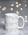 Shop Rainbow Cats Printed Ceramic Coffee Mug (330ml, Single piece)-Front