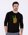 Shop Rasta Peace Hand Full Sleeve T-Shirt-Front