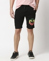 Shop Rasta Weed Solid Shorts-Front