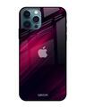 Shop Iphone 12 Pro Razor Black Glass Case-Front