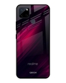 Shop Razor Black Printed Premium Glass Cover for Realme C21Y (Shockproof, Light Weight)-Front