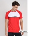 Shop Men's Red Re Imagined Color Block T-shirt-Front