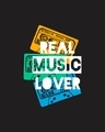Shop Real Music Lover Full Sleeve T-Shirt Black-Full