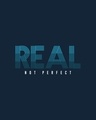 Shop Real Not Perfect Full Sleeve T-Shirt Navy Blue