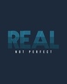 Shop Real Not Perfect Half Sleeve T-Shirt Navy Blue