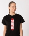Shop Rebel Side Boyfriend T-Shirt-Front