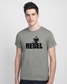 Shop Rebel Sight Half Sleeve T-Shirt-Front