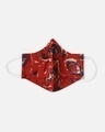 Shop Red All Over Printed Everyday Mask-Front