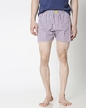 Shop Red and Blue Checks Men's Boxers-Front